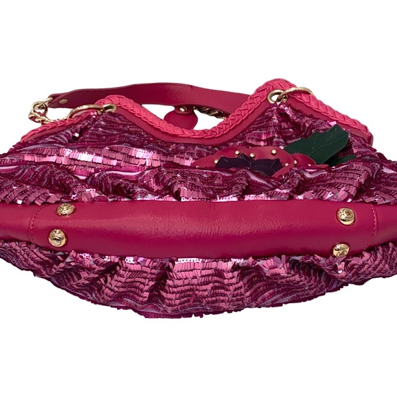 Designed In New York By Sharif Sharif | Bags | Sharif Limited Edition Pink Sequined Shoulder Bag Purse